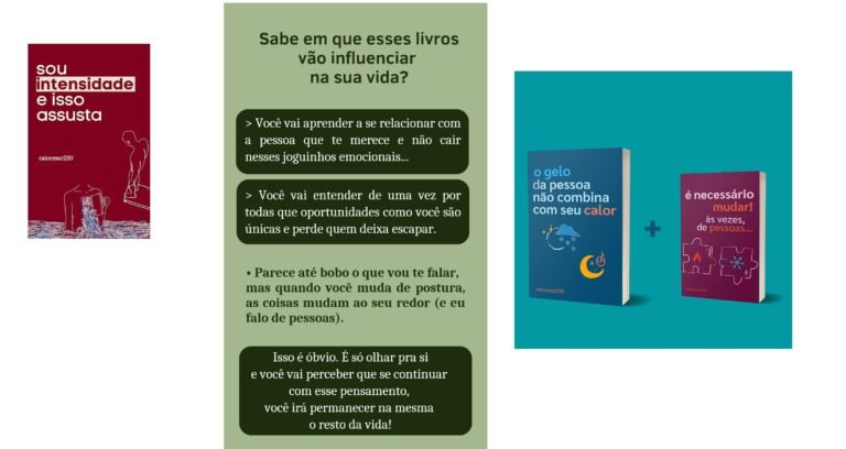 Caiocesar220 os melhores Livros: Gelo não combina – Sou Intensidade e Isso me assusta